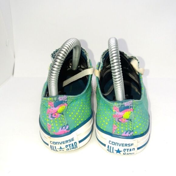 Converse Chuck Taylor All Star Low Ox Fashion Sneakers Juniors Size 2 Green - Picture 3 of 8